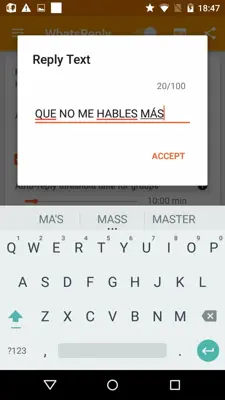 WhatsReply android App screenshot 3