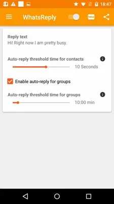 WhatsReply android App screenshot 4